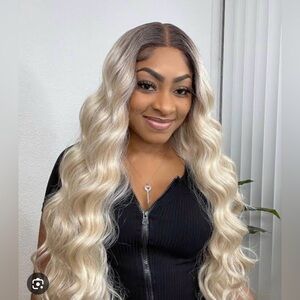 Outre SleekLay Part Adelaide 30" Lace Front Wig - Fairy Blonde